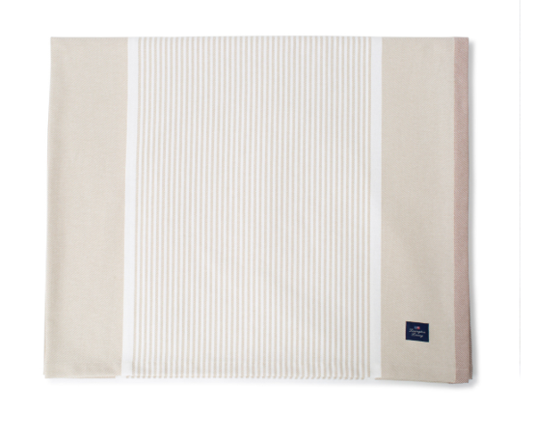 Striped Cotton Twill Tablecloth von Lexington