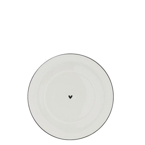 Unterteller "Plate Cup White/Heart" bl von Bastion Collections