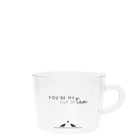 Teeglas "You`re my cup of tea" & "Hearts" BL von Bastion Collections