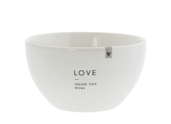 Bowl "White/Love inside this Bowl" von Bastion Collections