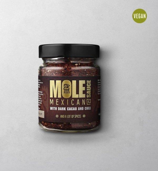 MOLE MEXICAN STYLE SAUCE with dark cacao & chili von Wajos