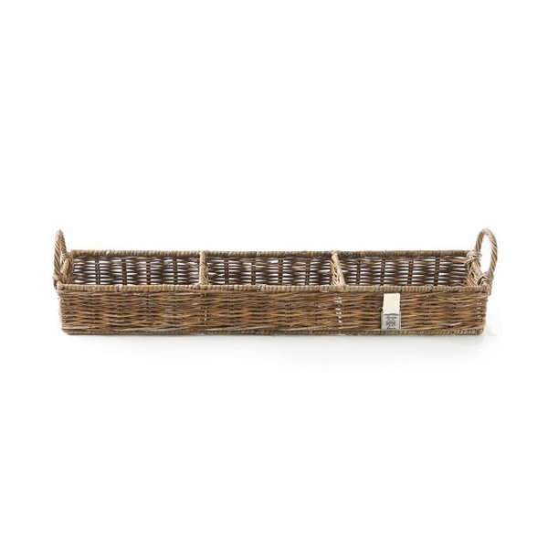 Rustic Rattan Rectangular Basket von Rivièra Maison