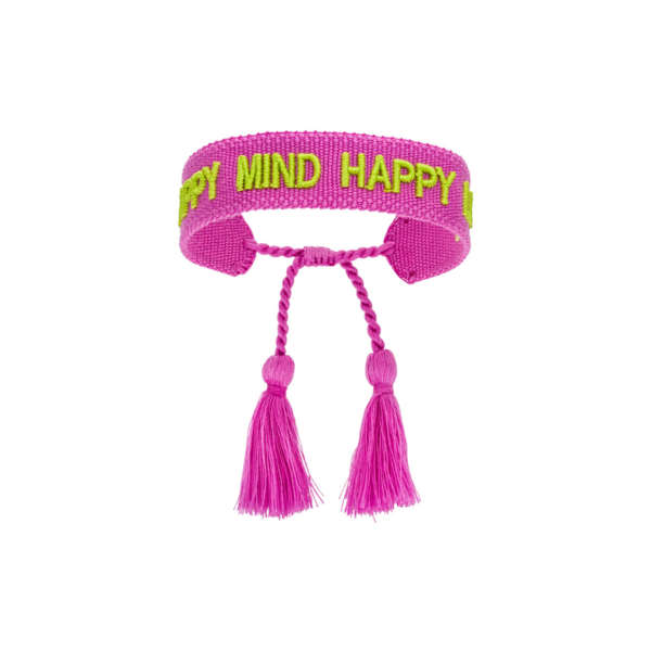 Statement Armband "HAPPY MIND HAPPY LIFE" von Josemma