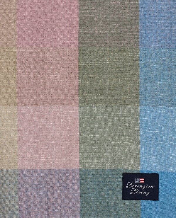Tischdecke Checked Linen/Cotton von Lexington, Größe 150x250 cm