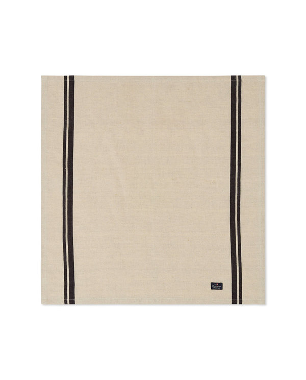 Stoffserviette Cotton/Linen Napkin with Side Stripes von Lexington